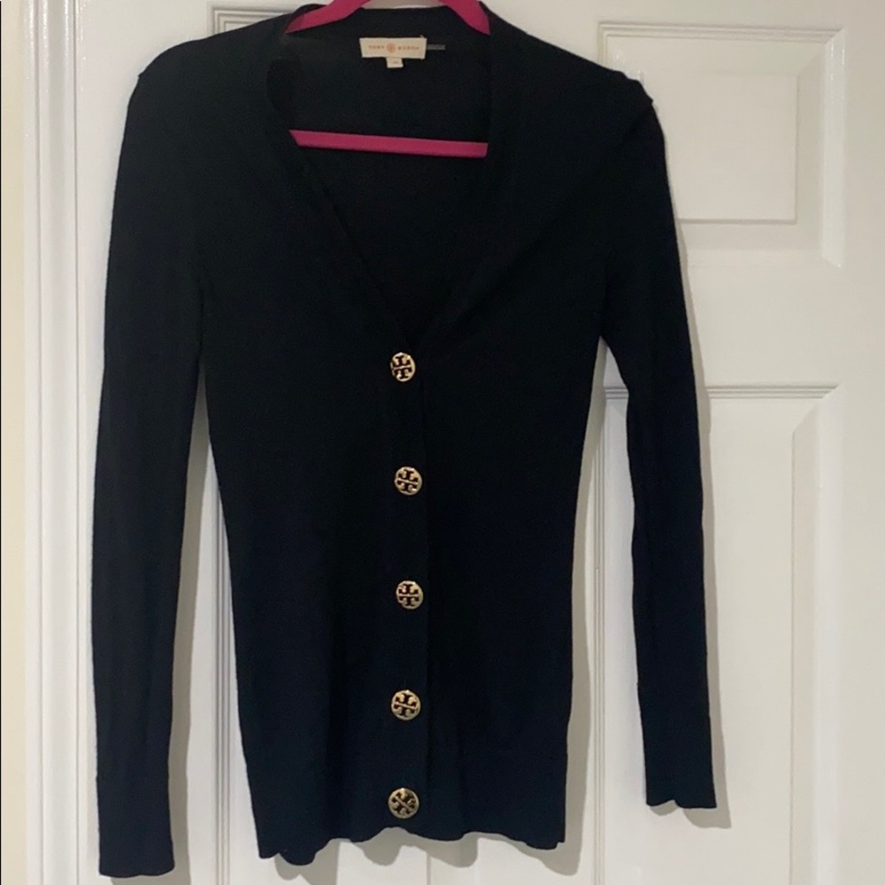 Tory Burch - Simone Button-Front Wool Cardigan - image 1